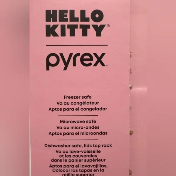 Hello Kitty Pyrex 8-Piece Storage Set - Picture 7 of 9